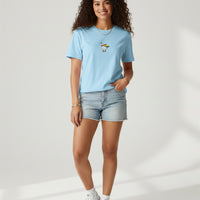 Embroidered Rainbow Goose - ComfortColors® Tee