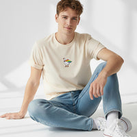 Embroidered Rainbow Goose - ComfortColors® Tee
