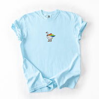 Embroidered Rainbow Goose - ComfortColors® Tee